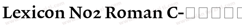 Lexicon No2 Roman C字体转换